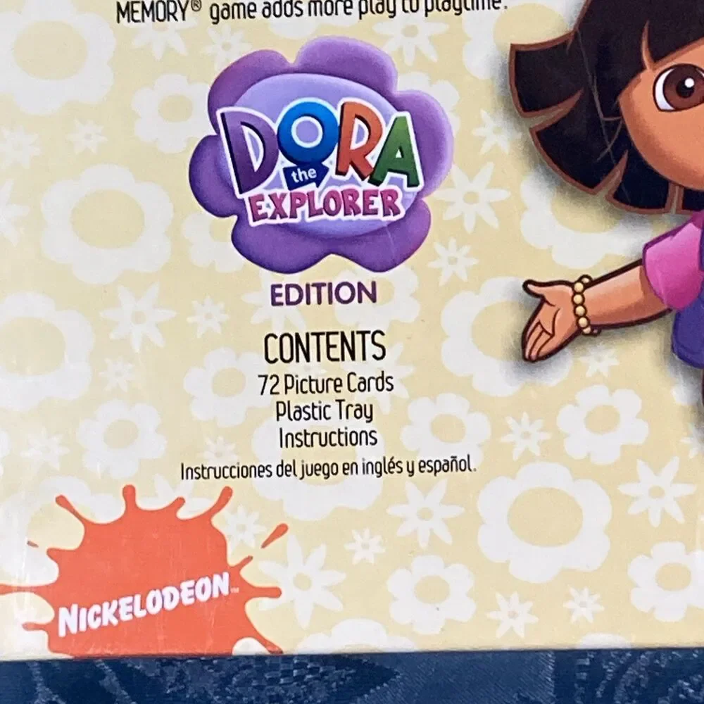 Dora The Explorer Memory Game (2009 Hasbro) Nickelodeon Preschool Matching